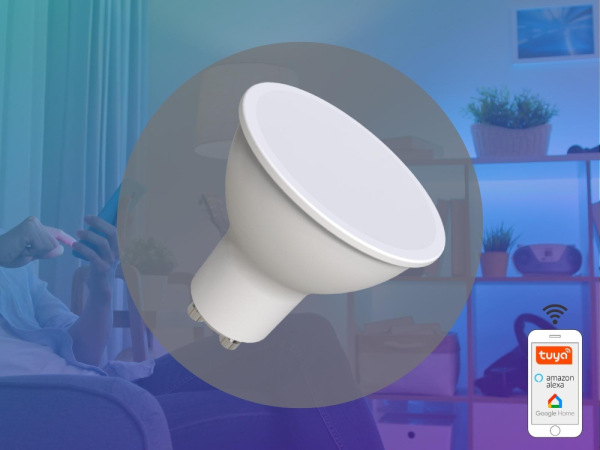 LED žiarovka WIFI 4,5W - GU10 / CCT + RGB - ZLS135W