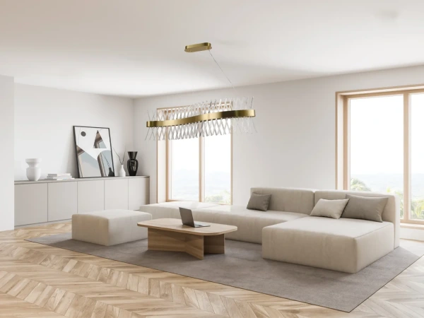 LED krištáľové svietidlo + diaľkový ovládač 95W - J6306/C 9