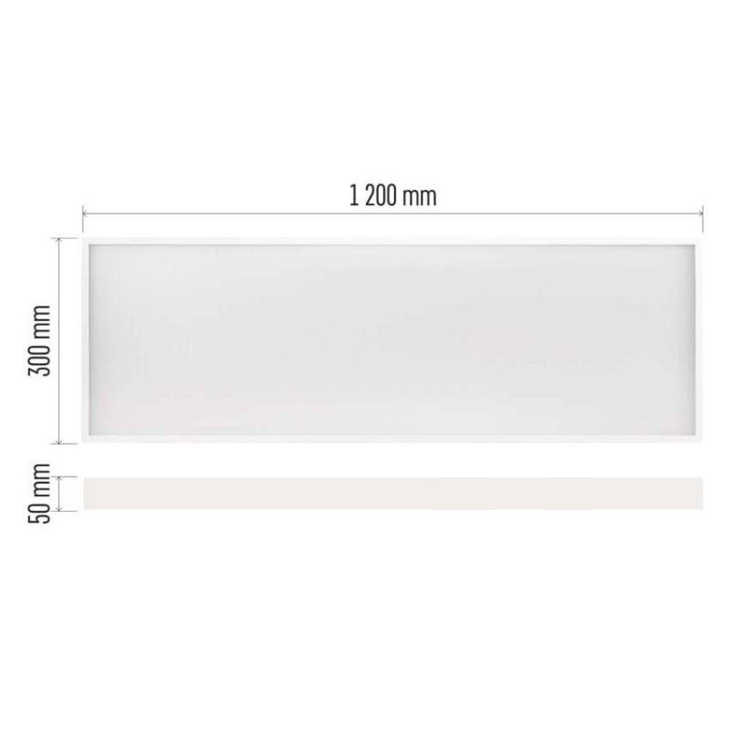LED panel BAXXO 30×120, obdĺžnikový biely, 36W neutr. b. UGR 3