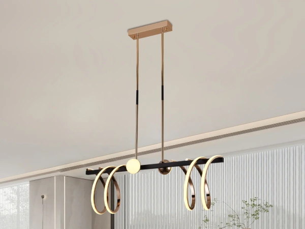 LED závesné svietidlo na tyči + diaľkový ovládač 105W - J4344/GCH 7