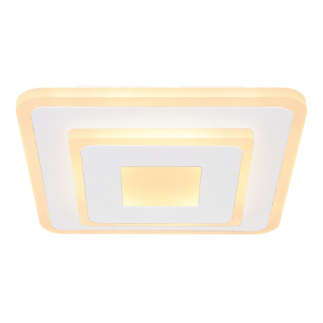 Stropné svietidlo, kov biely, akryl opál, DxŠxV: 200x200x46, vrátane 1xLED 12W 230V, 900lm , 3000K 6