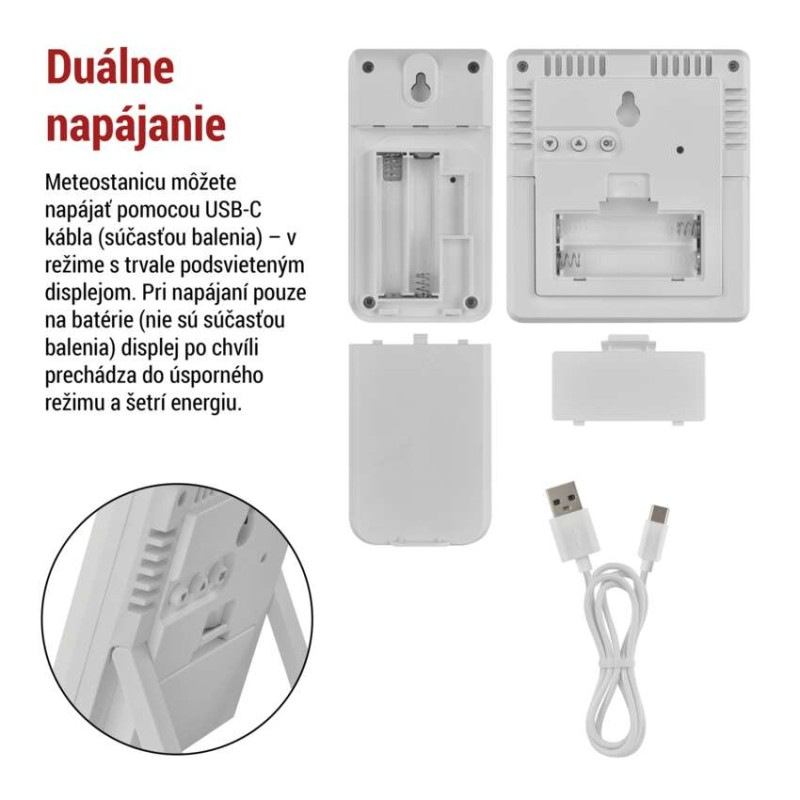 Domáca bezdrôtová meteostanica E8647W 4