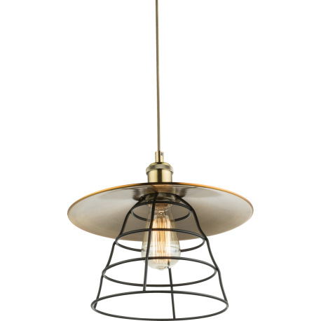 Závesné svietidlo, kov bronzový, kov čierny, Ø300 V:1500, bez žiarovky 1xE27, max. 60W 230V. 2