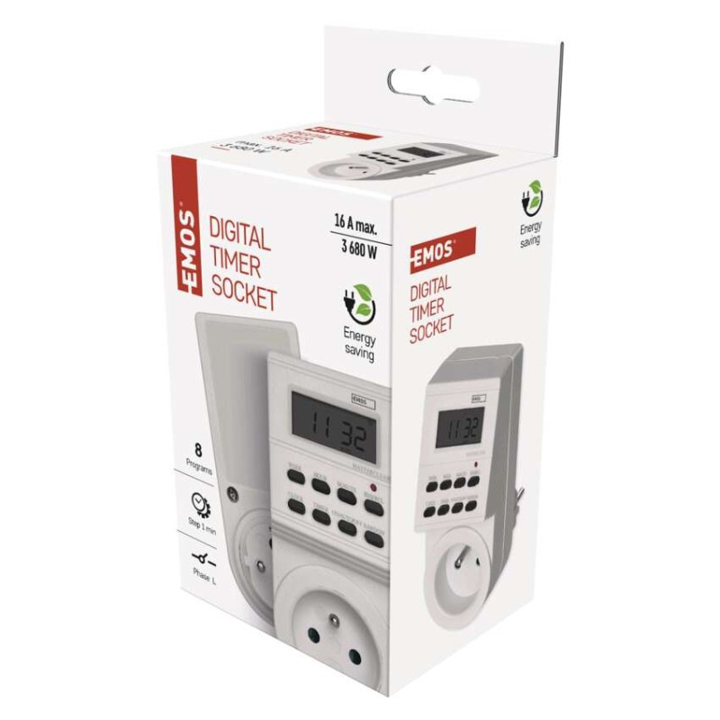 Časovač – digitálna spínacia zásuvka TS-EF1 1