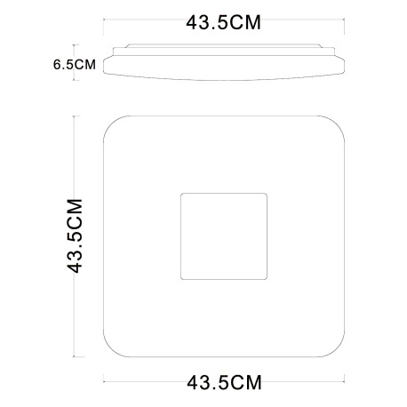 Stropné svietidlo, kov biela, biely akryl, chróm, stmievateľné, diaľkové ovládanie, fixácia farieb, 9