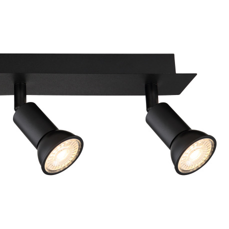 Stropné svietidlo kov čierny matný, DxŠxV: 500x60x90mm, bez žiaroviek 4xGU10 35W 230V 5