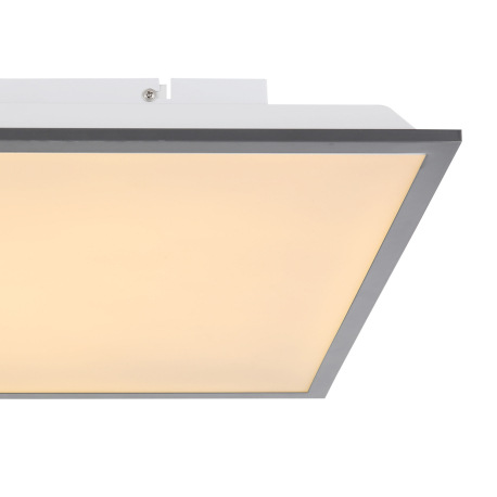 Stropné svietidlo, hliník biely, grafit, akryl opál, DxŠxV: 450x450x75, vrátane 1xLED 24W 230V, 1500 5