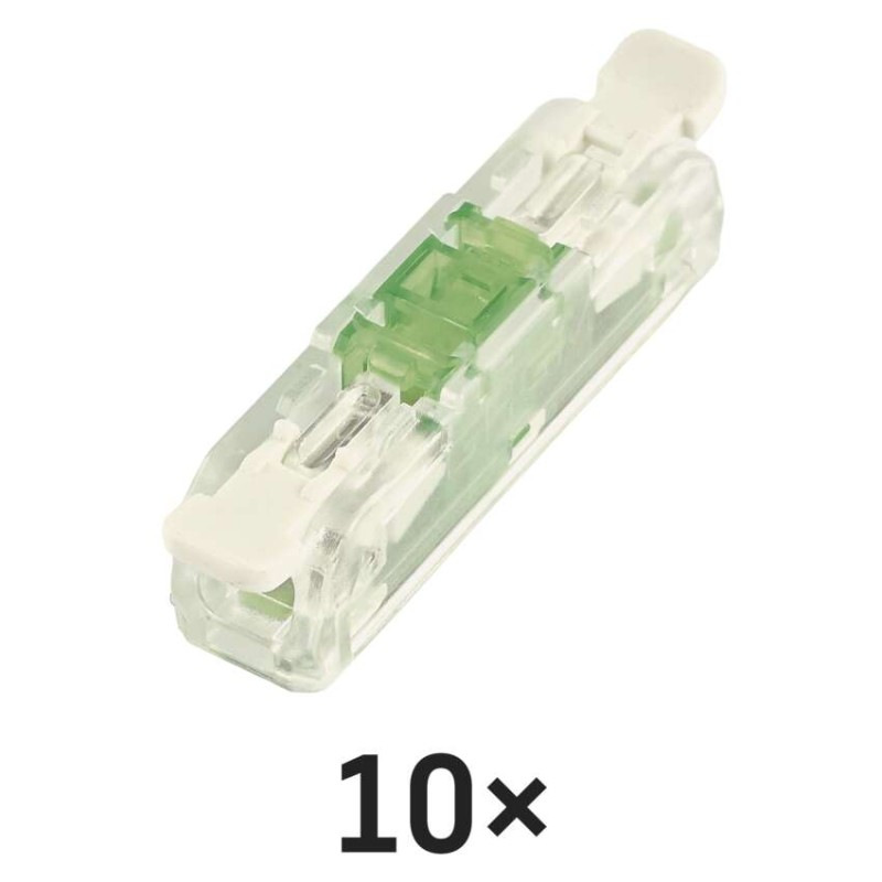 Priama páčková spojovacia svorka 2× 0,2–4 mm2, 10 ks