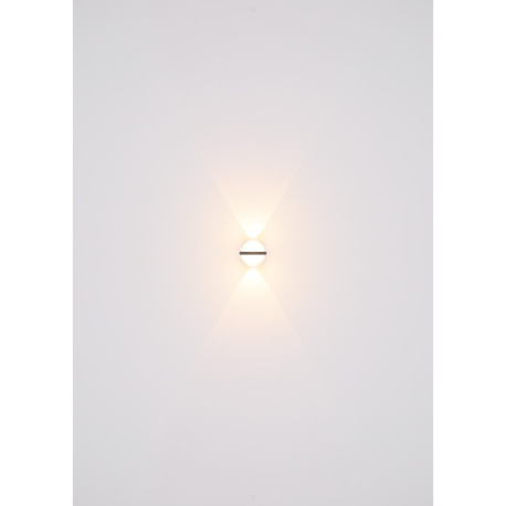 Vonkajšie svietidlo, hliník biely, kov biely, plast číry, plast biely, IP54, svetelný efekt pomocou 18