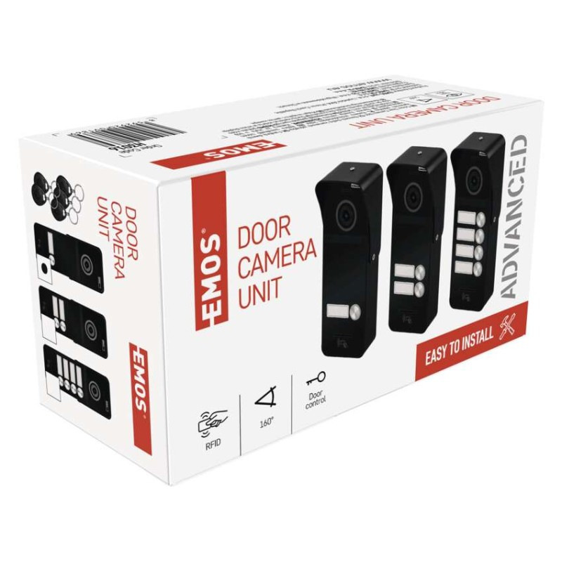 Farebná dverná kamerová jednotka EM-10AHD RF-1 6