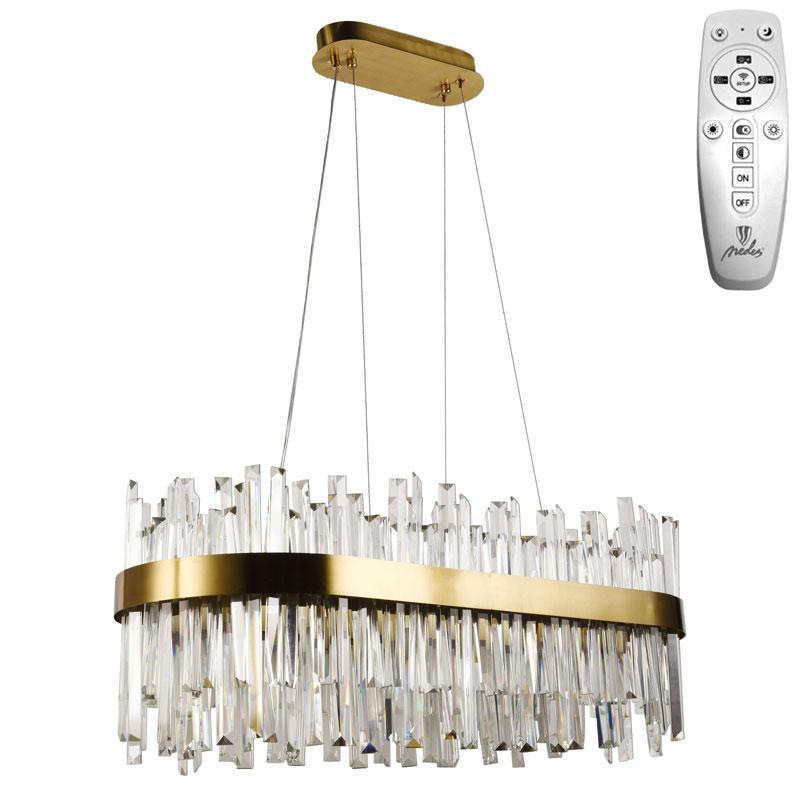 LED krištáľové svietidlo + diaľkový ovládač 90W - J6334/C 11