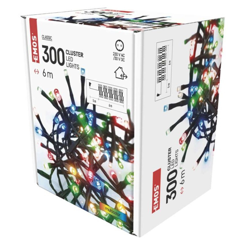 LED vianočná reťaz – ježko, 6 m, vonkajšia aj vnútorná, multicolor, časovač