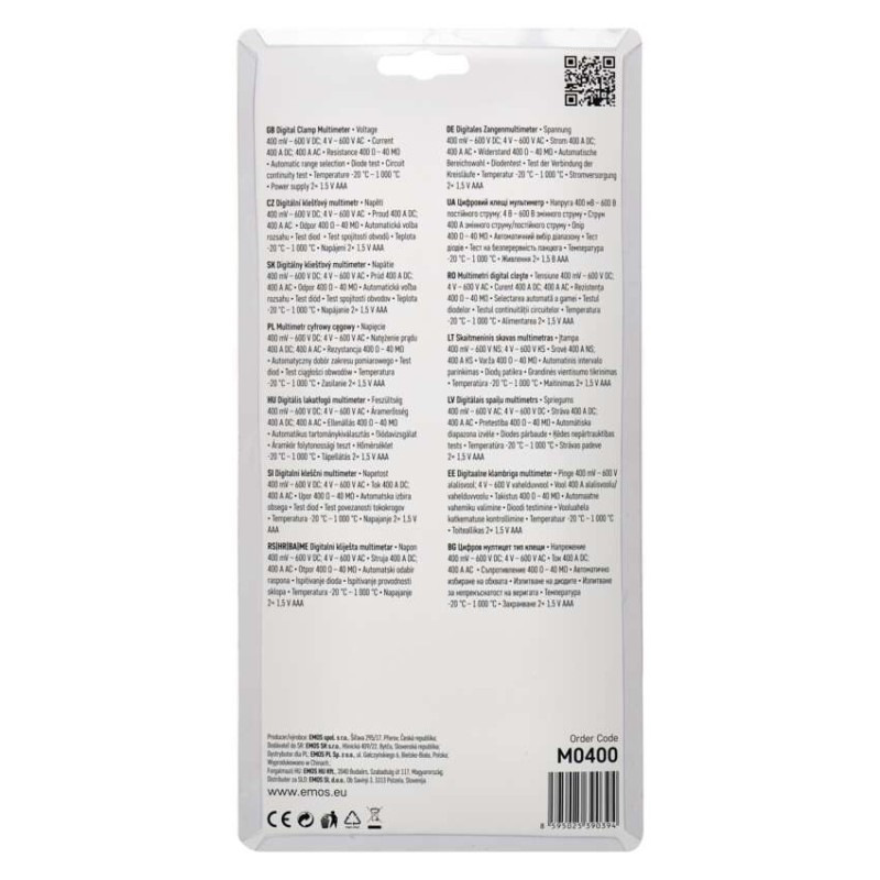 Kliešťový multimetr MD-410C 3