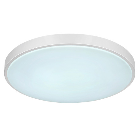 Stropné svietidlo, kov biely, plast strieborný, akryl biely, pamäťová funkcia, nočné svetlo, stmieva 16