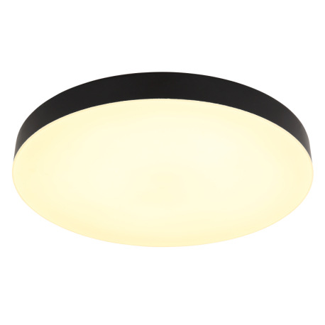 Stropné svietidlo, plast čierny, plast biely, posuvný prepínač, fixácia farieb, ø: 400 mm, V: 45 mm, 4