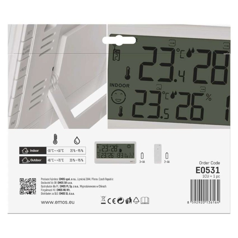 Domáca bezdrôtová meteostanica E0531 11
