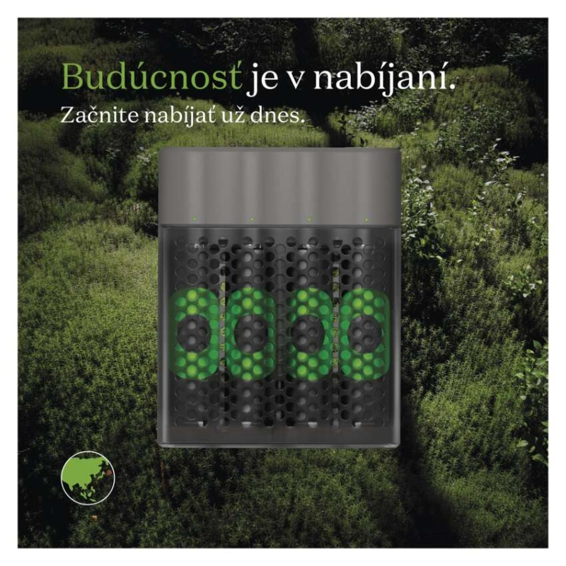 GP nabíjačka batérií Speed M452 + 4AA ReCyko 2600 5