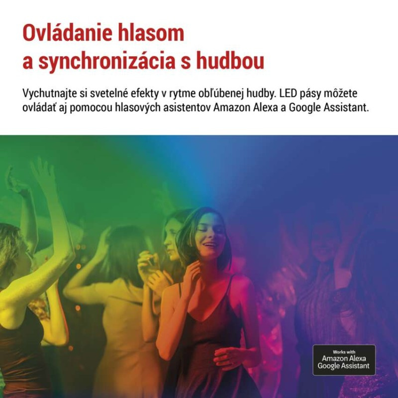 GoSmart LED pásik WiFi 2m, 11W, 750lm, RGB/CCT 3