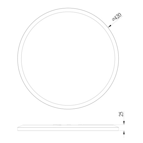 Stropné svietidlo, plast čierny, plast satinovaný, plast biely, podsvietenie, 3 úrovne osvetlenia po 10