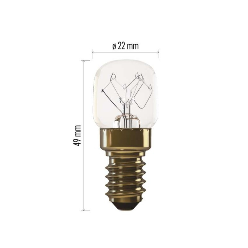 Žiarovka do rúry na pečenie T22 / E14 / 15 W / 58 lm / 300 °C 6