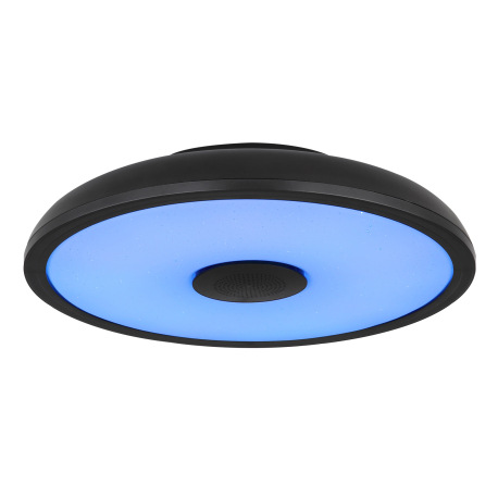 Stropné svietidlo, plast čierny/biely, Bluetooth, reproduktor 3W, pamäťová funkcia, nočné svetlo, tr 9