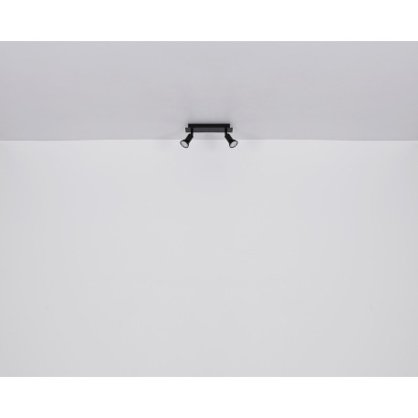 Stropné svietidlo kov čierny matný, DxŠxV: 500x60x90mm, bez žiaroviek 4xGU10 35W 230V 8