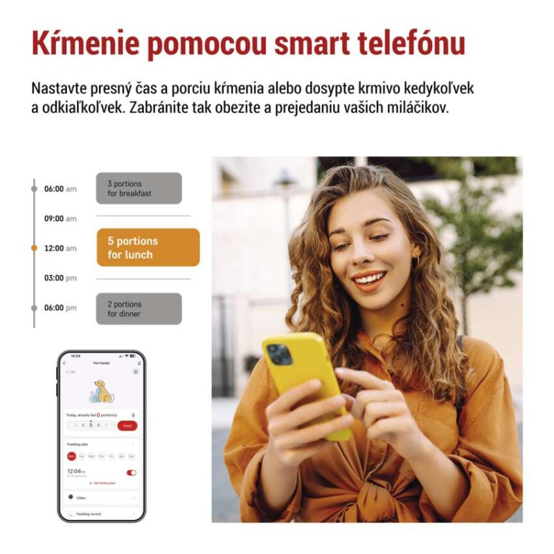 GoSmart dávkovač krmiva Pet Care, 4 l, čierny, Wi-Fi 4