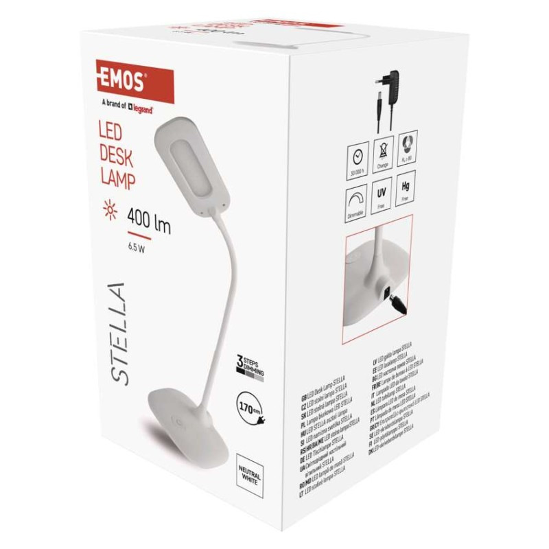 LED stolná lampa STELLA, biela 2