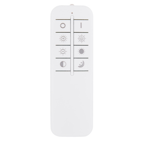 Stropné svietidlo, kov biely, chróm, akryl biely, pamäťová funkcia, nočné svetlo, stmievateľné, diaľ 20