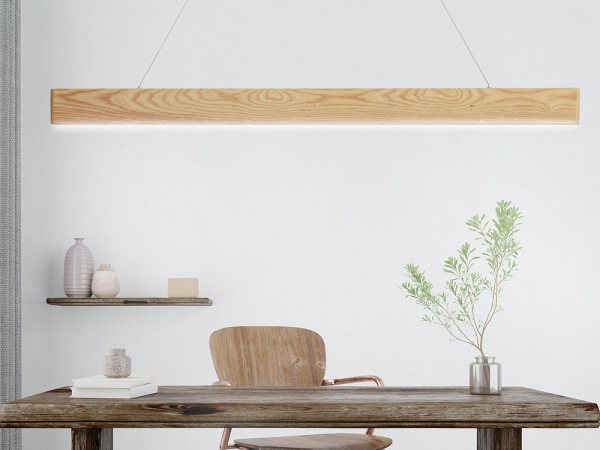 Drevený luster na lanku z masívneho dreva LED 22W / 1200 - WRL0121 4