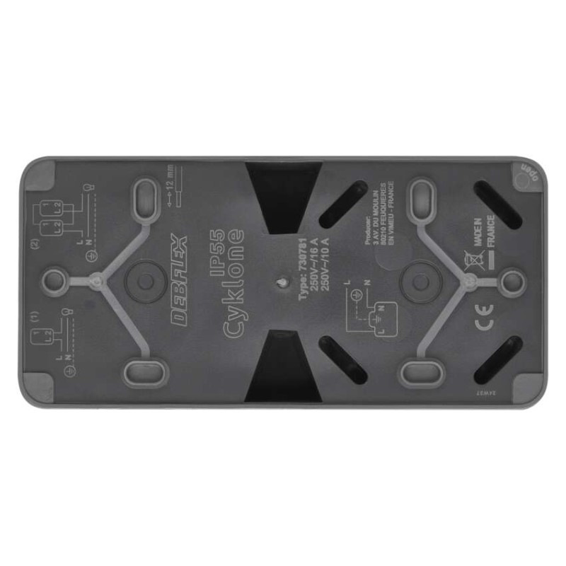 EMOS Cyklone komb. zás+prep. Č.6 nástenný IP55 5