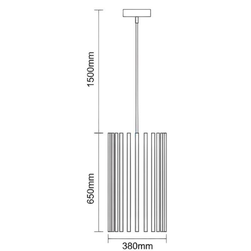 Závesné svietidlo z masívneho dreva E27 / 380 - WRE051 2