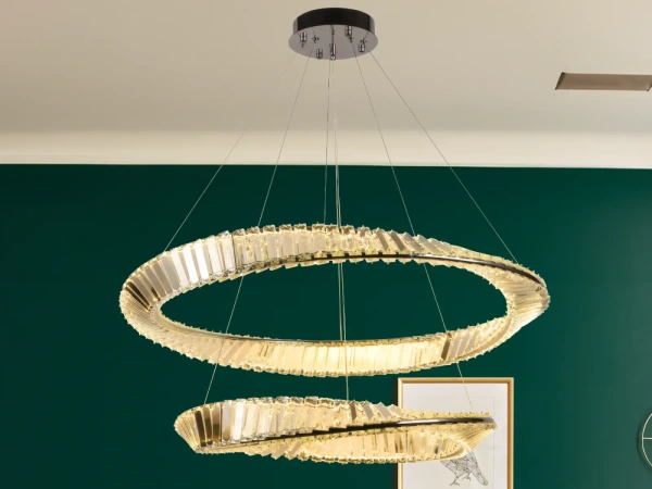 LED krištáľové svietidlo + diaľkový ovládač 90W - J6351/CH 3