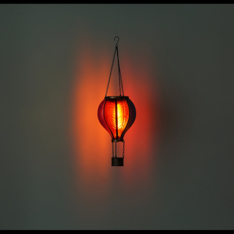 Solárne svietidlo, kov čierny, zlatá patina, farebný plast, vypínač, efekt ohňa, batéria AAA 300mAh 11