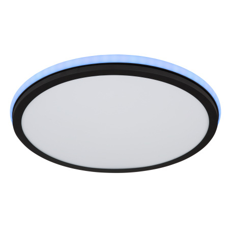 Stropné svietidlo kov čierny matný, biela, akryl biely, stmievateľné, niekoľko úrovní cez nástenný s 8