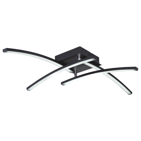 Stropné svietidlo, kov čierny matný, plast biely, nastaviteľné, zmena farby svetla pomocou nástennéh 7