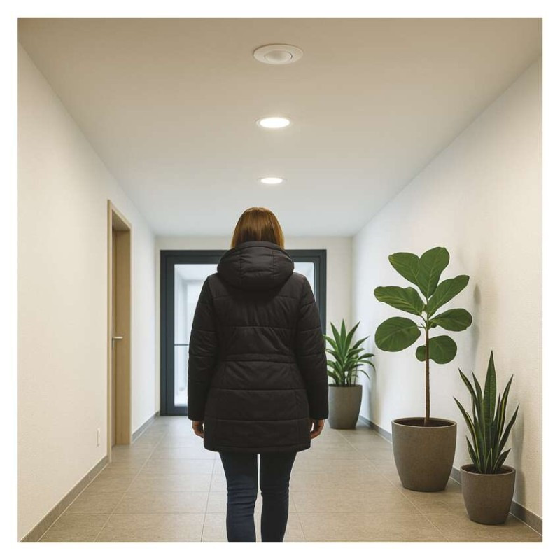 PIR senzor (pohybové čidlo) IP20 1200W, biely 8