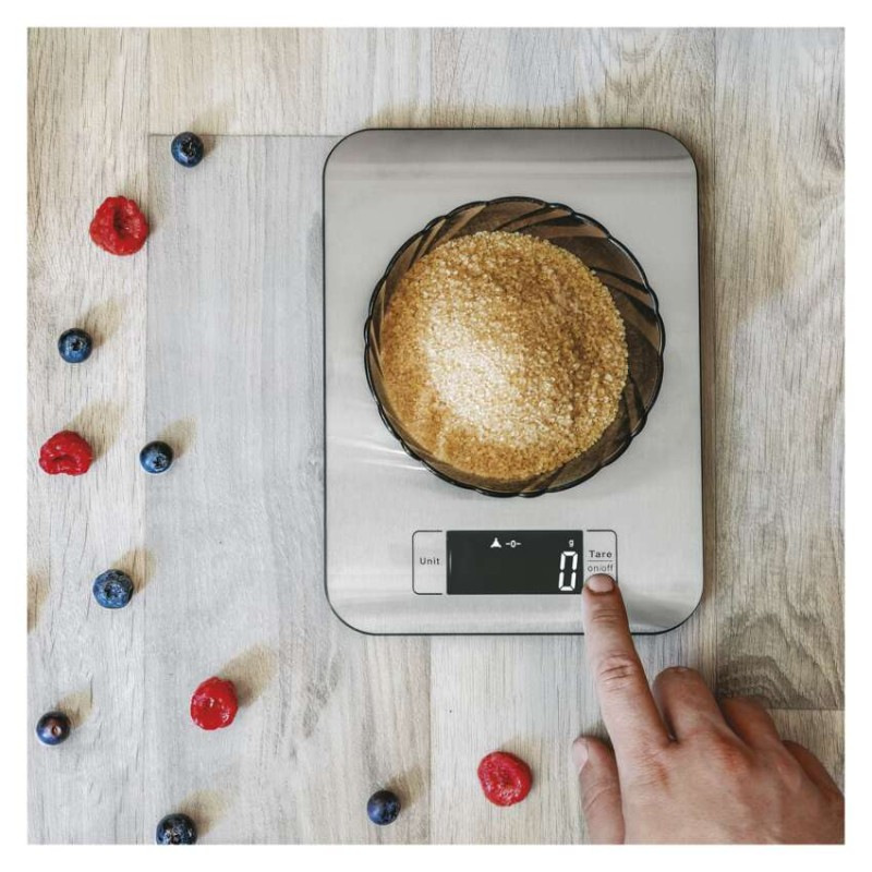 Digitálna kuchynská váha EV012, strieborná 3