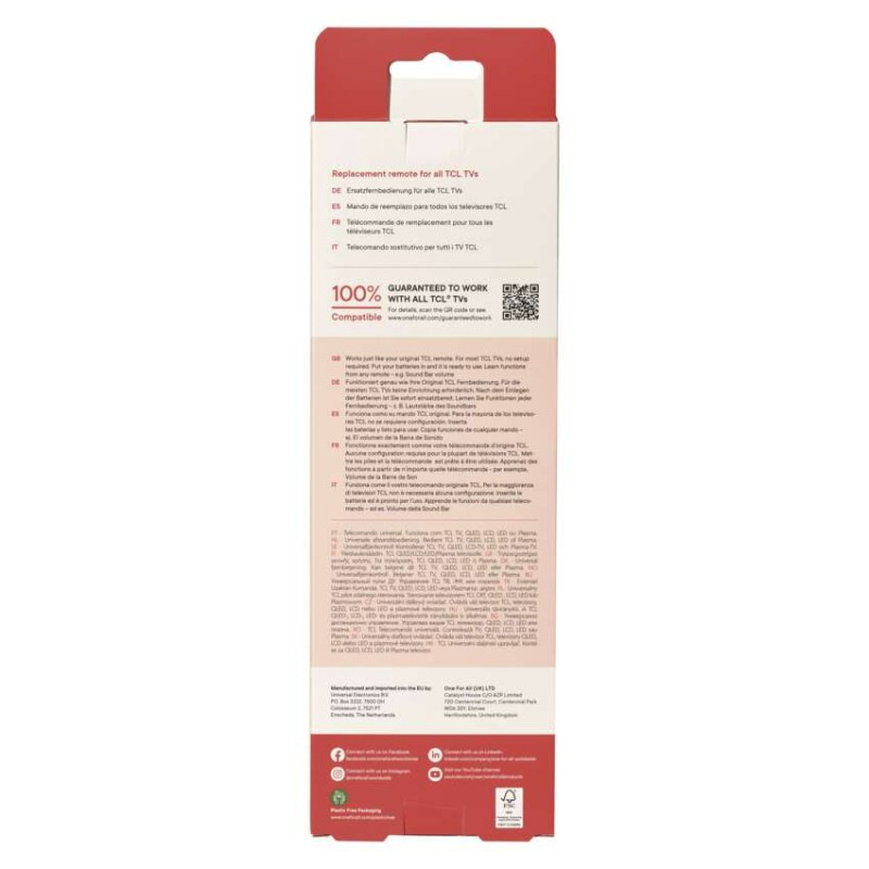 Univerzálny diaľkový ovládač OFA TCL TV 4