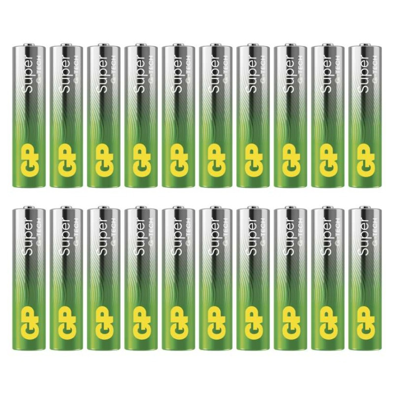 Alkalická batéria GP Super Alkaline LR03 (AAA), 20 ks 1