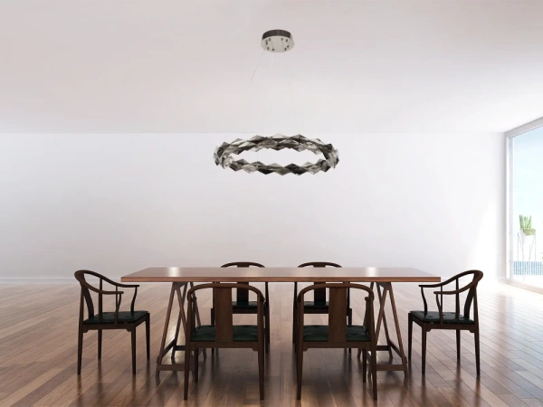 LED závesná lampa na lanku + diaľkový ovládač 40W - J6327/CH 4