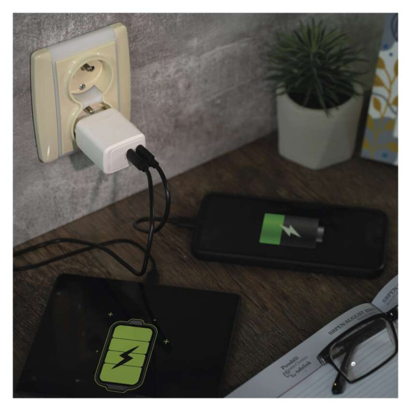 Univerzálny USB adaptér GaN do siete PD 35 W max. 12