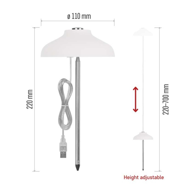 LED GROW pestovateľská lampa 5 W, časovač, biela 2