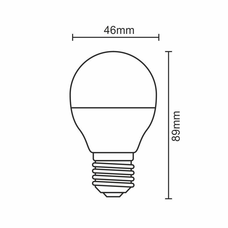 LED žiarovka 8W - G45 / E27 / SMD / 3000K - ZLS819 6