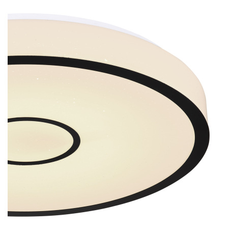 Stropné svietidlo,kov biely,plast opál/čierny,kompatibilné s Google Assistant a Alexa,časovač,pamäť, 4