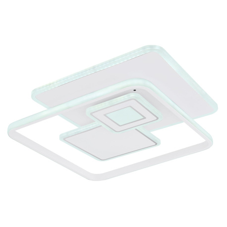 Stropné svietidlo, kov biely, chróm, akryl biely, pamäťová funkcia, nočné svetlo, stmievateľné, diaľ 18