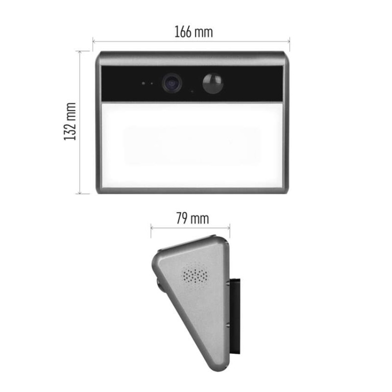 GoSmart Vonkajšia batériová kamera IP-1100G WALL s WiFi a solárnym panelom 9