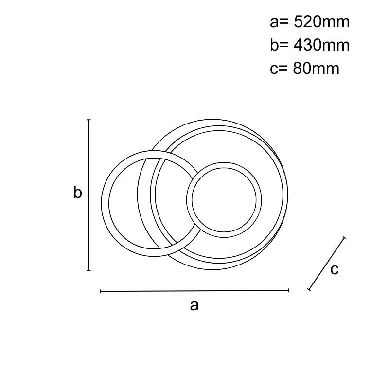 LED stropné svietidlo s diaľkovým ovládačom 95W - J1340/W 12