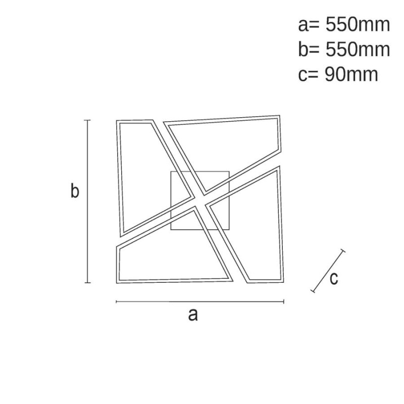 LED stropné svietidlo s diaľkovým ovládačom 115W - TA1312/B 12