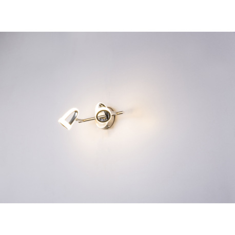 Nástenné svietidlo, kov, nikel, chróm, satinovaný plast, vypínač, DxV: 300x165, vrátane 2xLED 5W 230 15